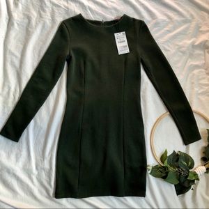 NEVER been worn Zara Long-sleeve Bodycon Dress